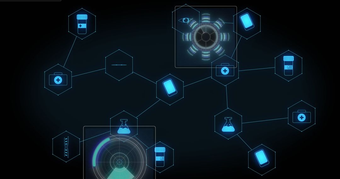 Digital Medical Interface with HUD Display