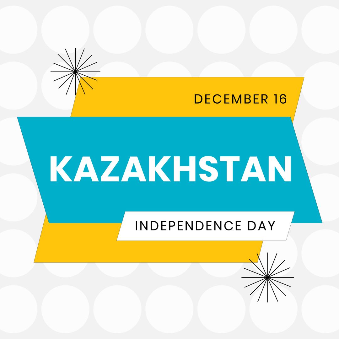 Kazakhstan Independence Day Celebration Design December 16