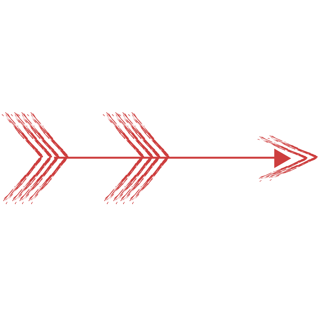 Transparent Digital Red Arrow Illustration Isolated on White