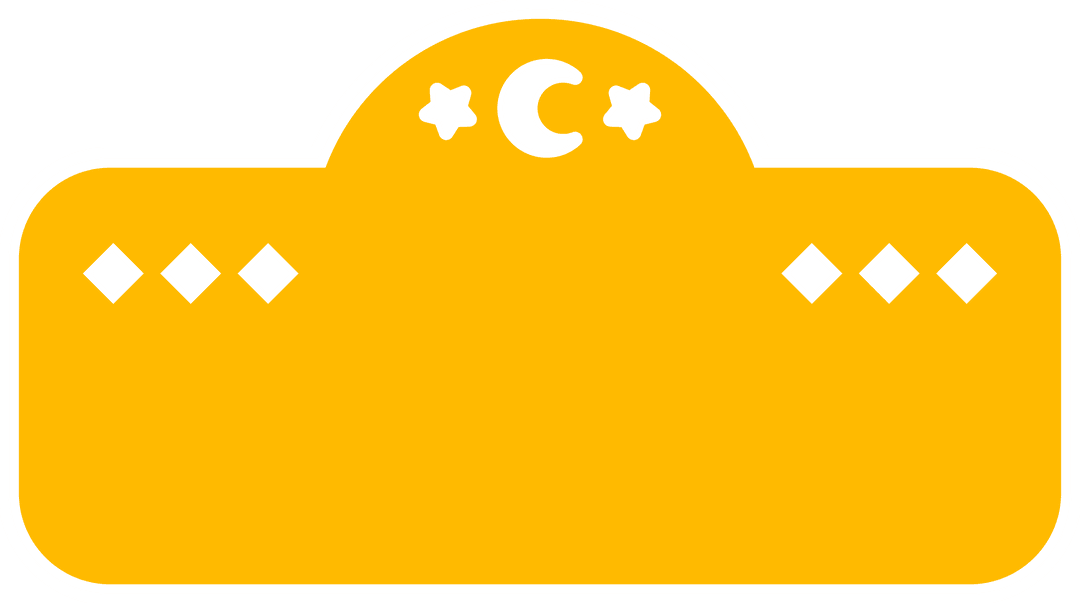 Celestial Themed Decorative Plaque on Transparent Background