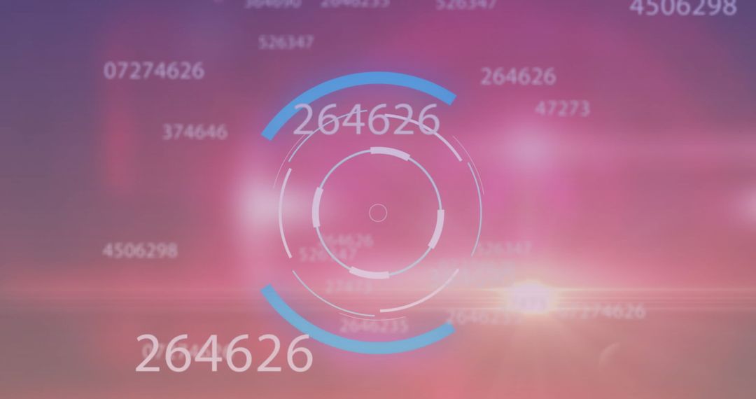 Futuristic Digital Data Processing and Scanner Interface