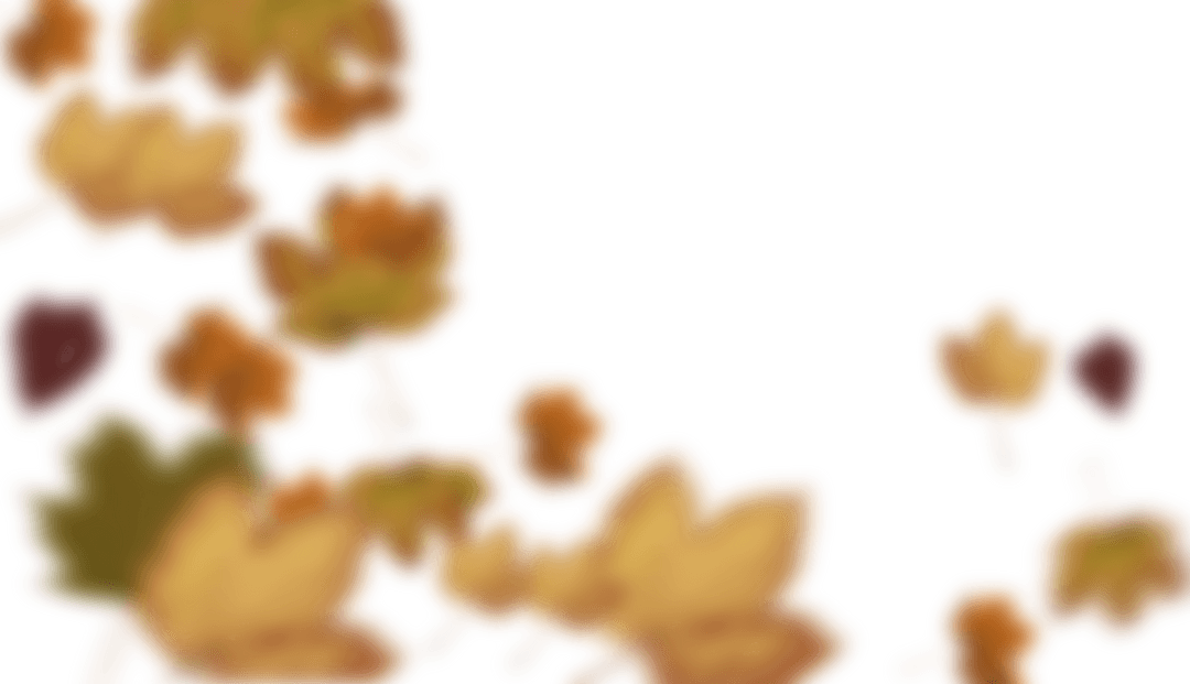 Transparent Blurred Autumn Maple Leaves Background
