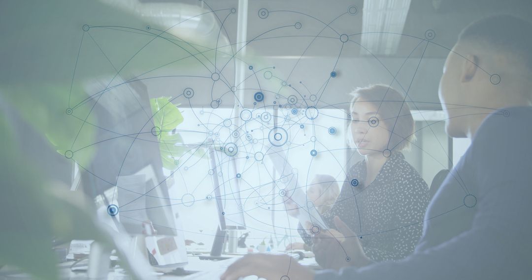 Team Collaboration Enhanced with Digital Network Overlay