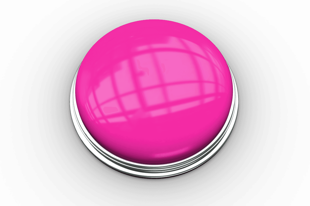 Vivid Pink Button on Contemporary Transparent Layout