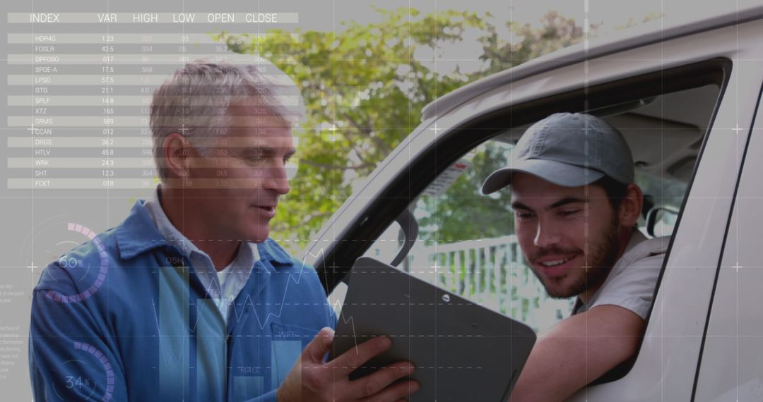 Logistics Experts Analyzing Data Together