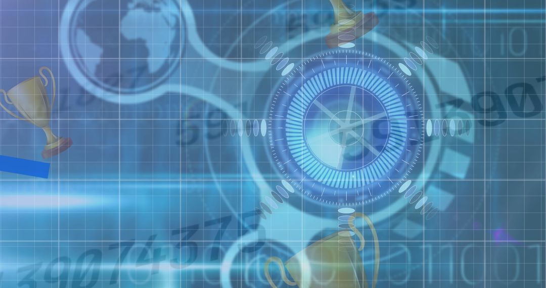 Futuristic Technology and Success Achievement Interface