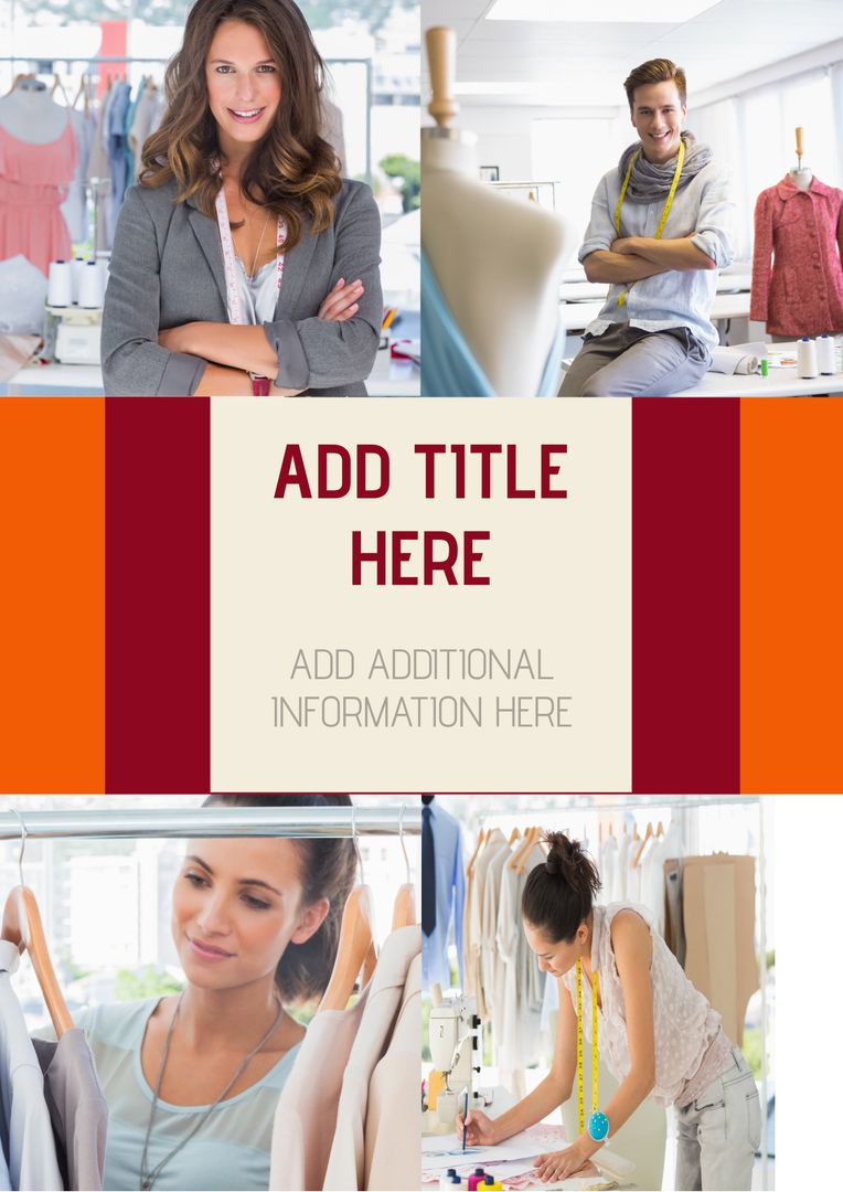 Fashion Designers Collaborating in a Modern Studio