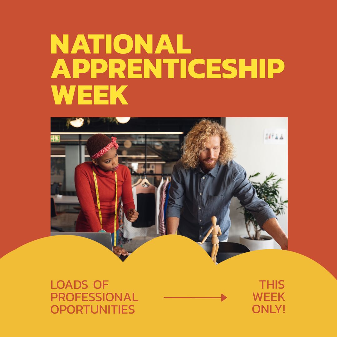 Diverse Professionals Collaborating for National Apprenticeship Week