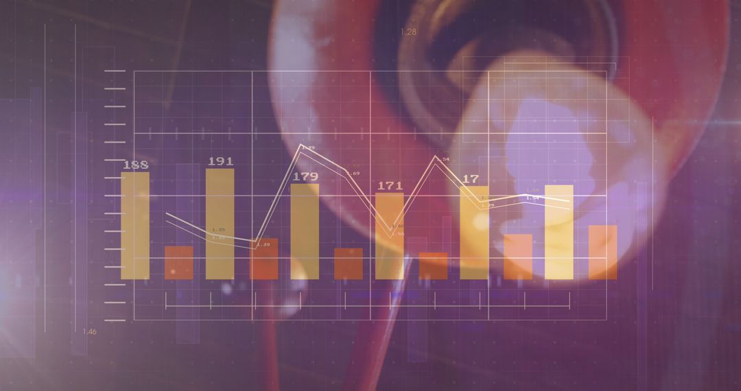 Financial Data Processing with Light Bulb Conceptual Overlay