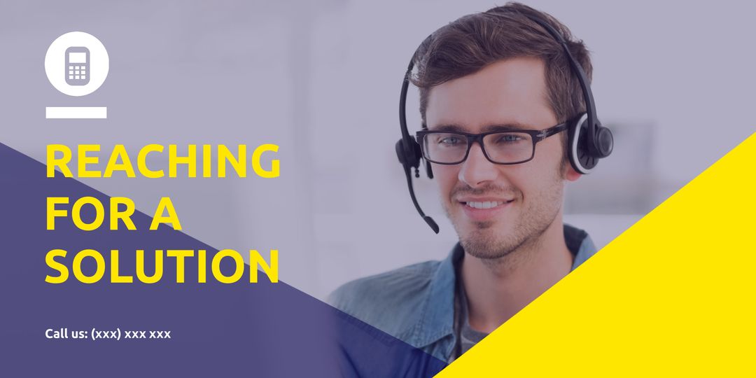 Friendly customer support operator for service and assistance