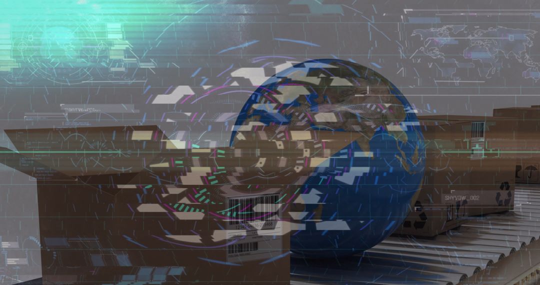 Global Supply Chain and Logistics Technology Concept