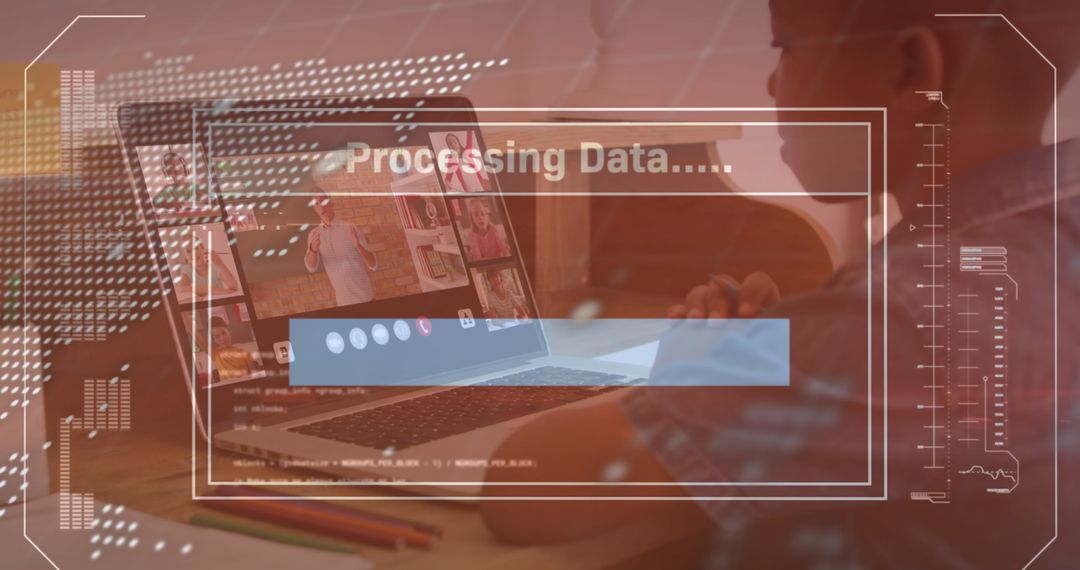 Data Processing Interface in Virtual Schooling Environment