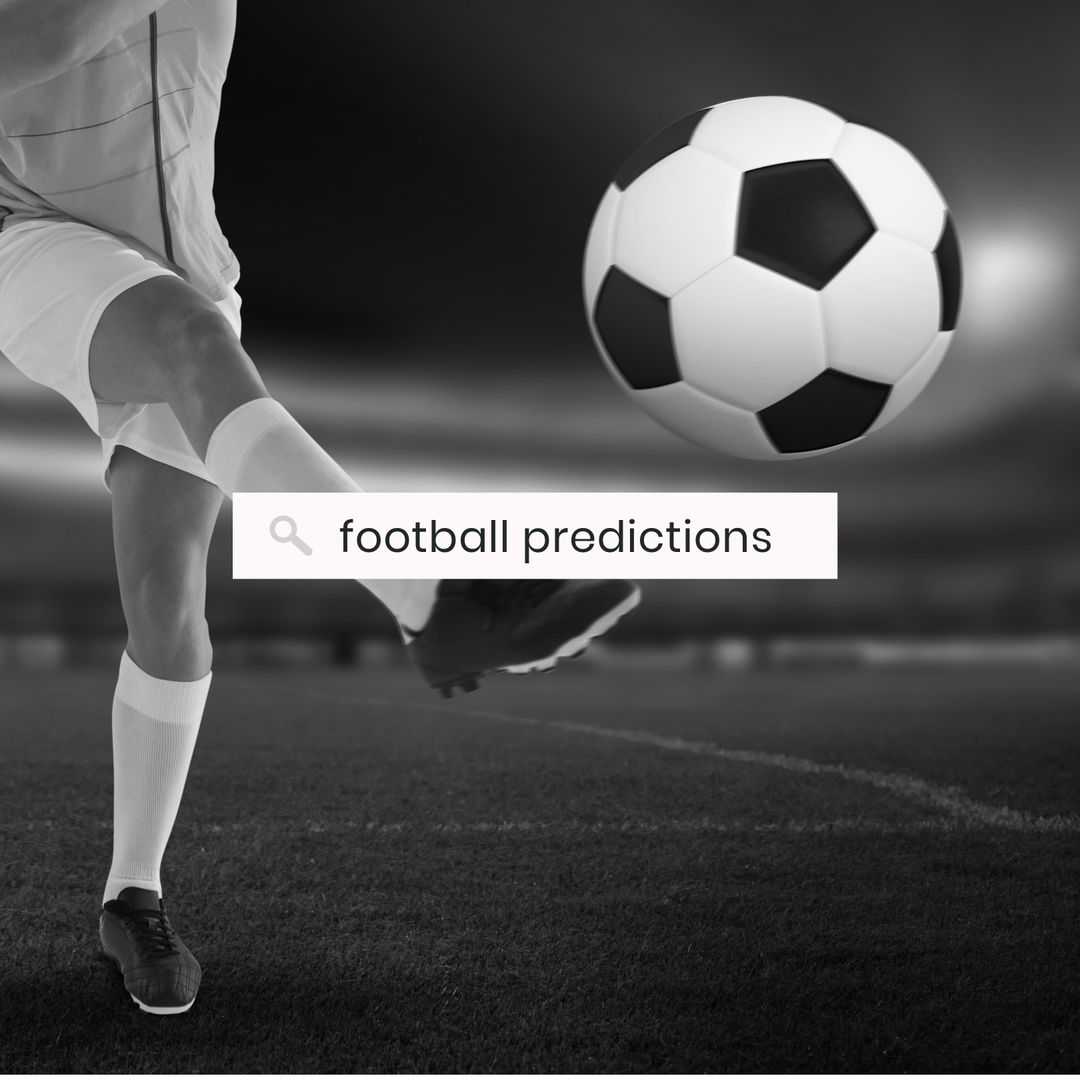 Football Action with Typographic Overlay for Predictions Theme