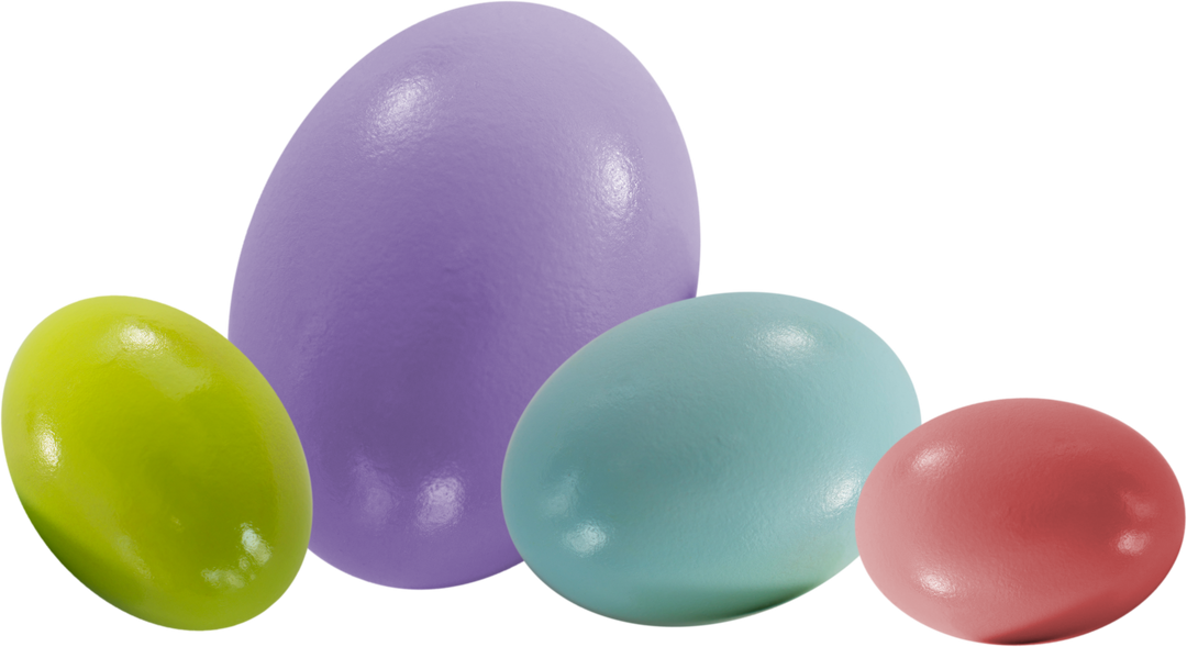 Transparent Multicolored Easter Eggs Close-Up Display - Download Free Stock Images Pikwizard.com