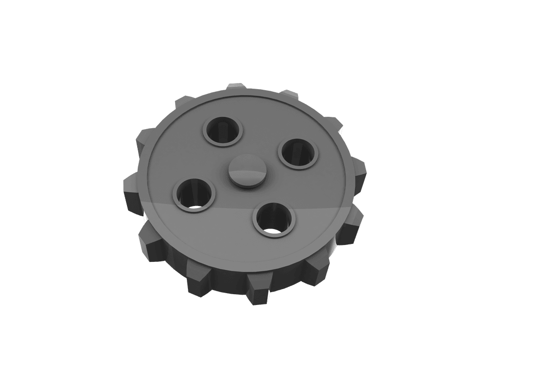 Grey Mechanical Cog Illustrating Workflow Concept Transparent