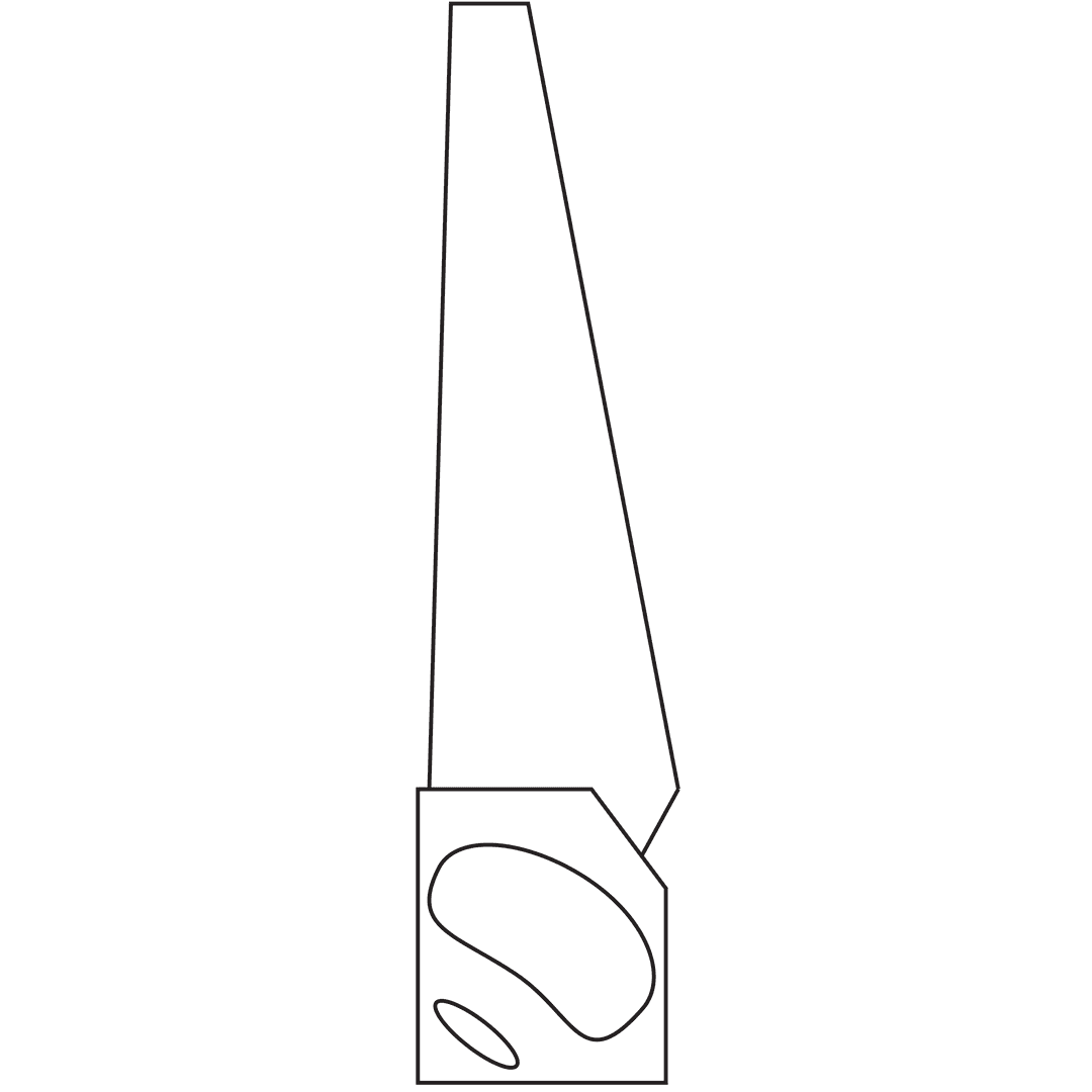 Transparent Illustration of Saw with Copy Space