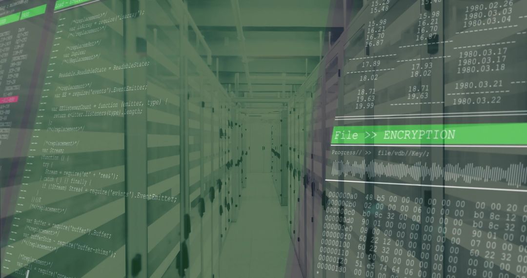 Innovative Data Encryption in Modern Data Center Corridor