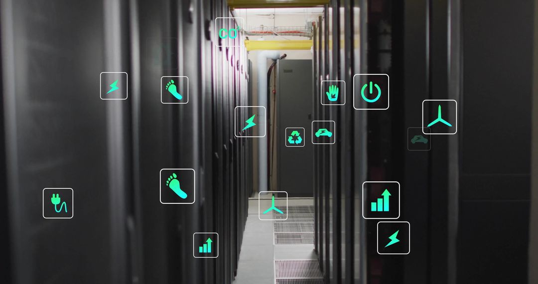 Eco-Friendly Virtual Icons on Computer Servers in Data Center