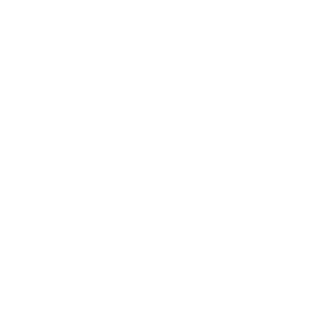 White Clock Face on Transparent Background Vector Illustration