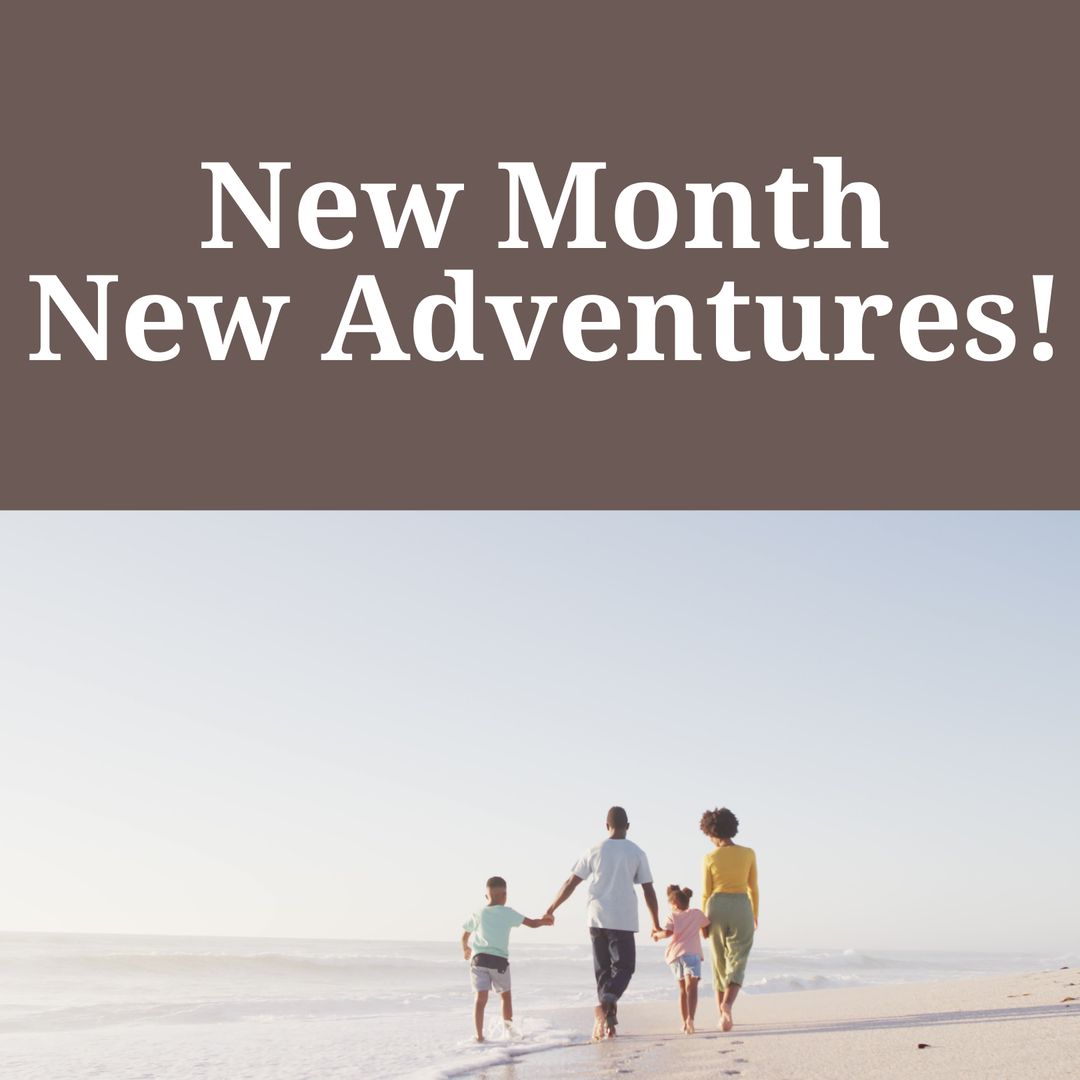 Family Strolling on Beach to Embrace New Adventures