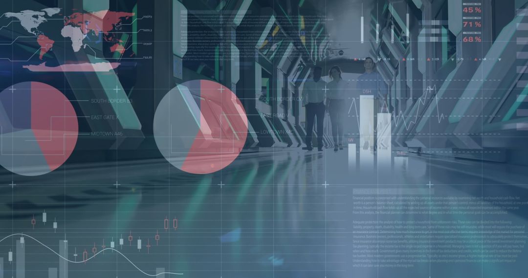 Business Professionals Analyzing Emerging Financial Data Trends