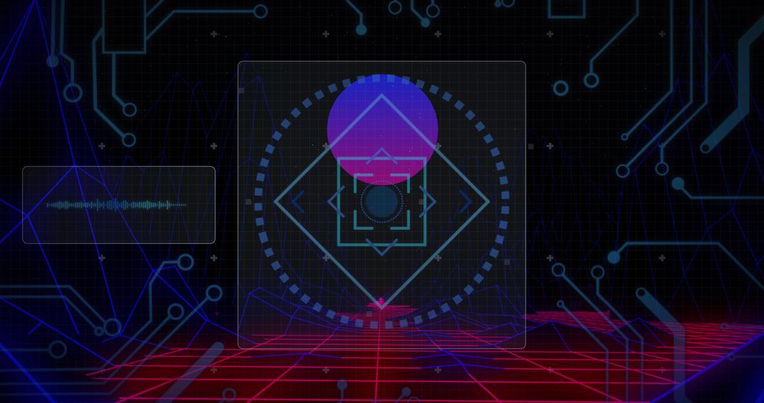High-Tech Digital Interface with Circuit Designs