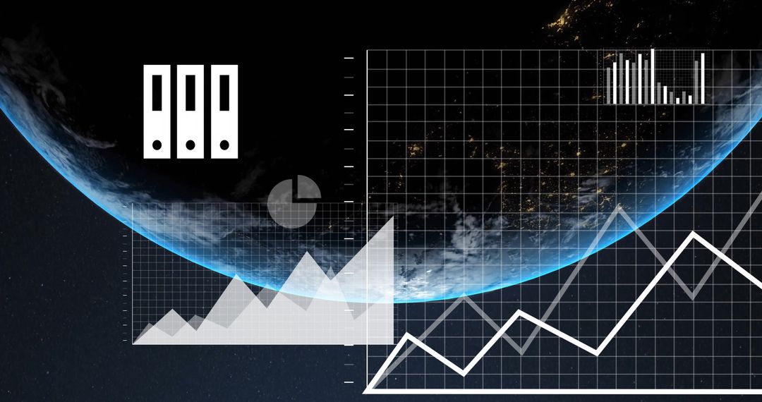 Global Data Analytics with Digital Interface in Space - Free Images, Stock Photos and Pictures on Pikwizard.com