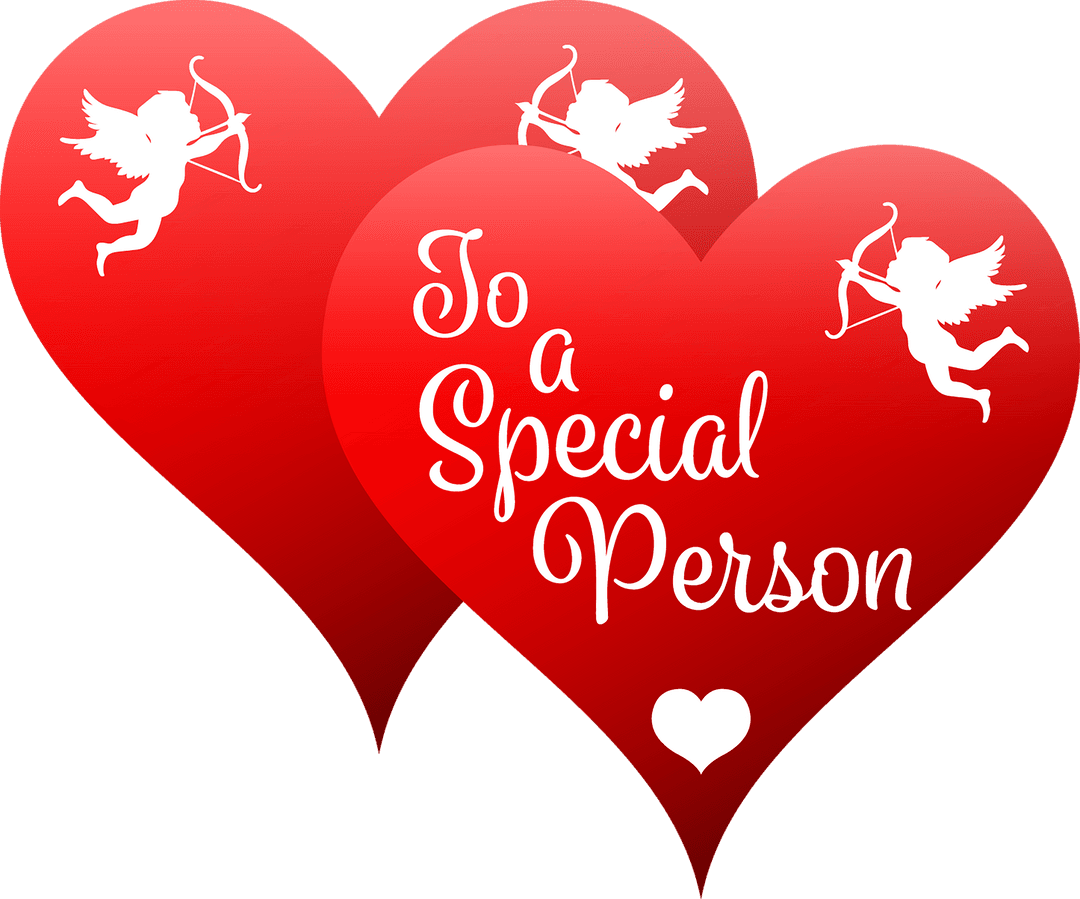Cupid Heart Divinity Illustration on Transparent Background
