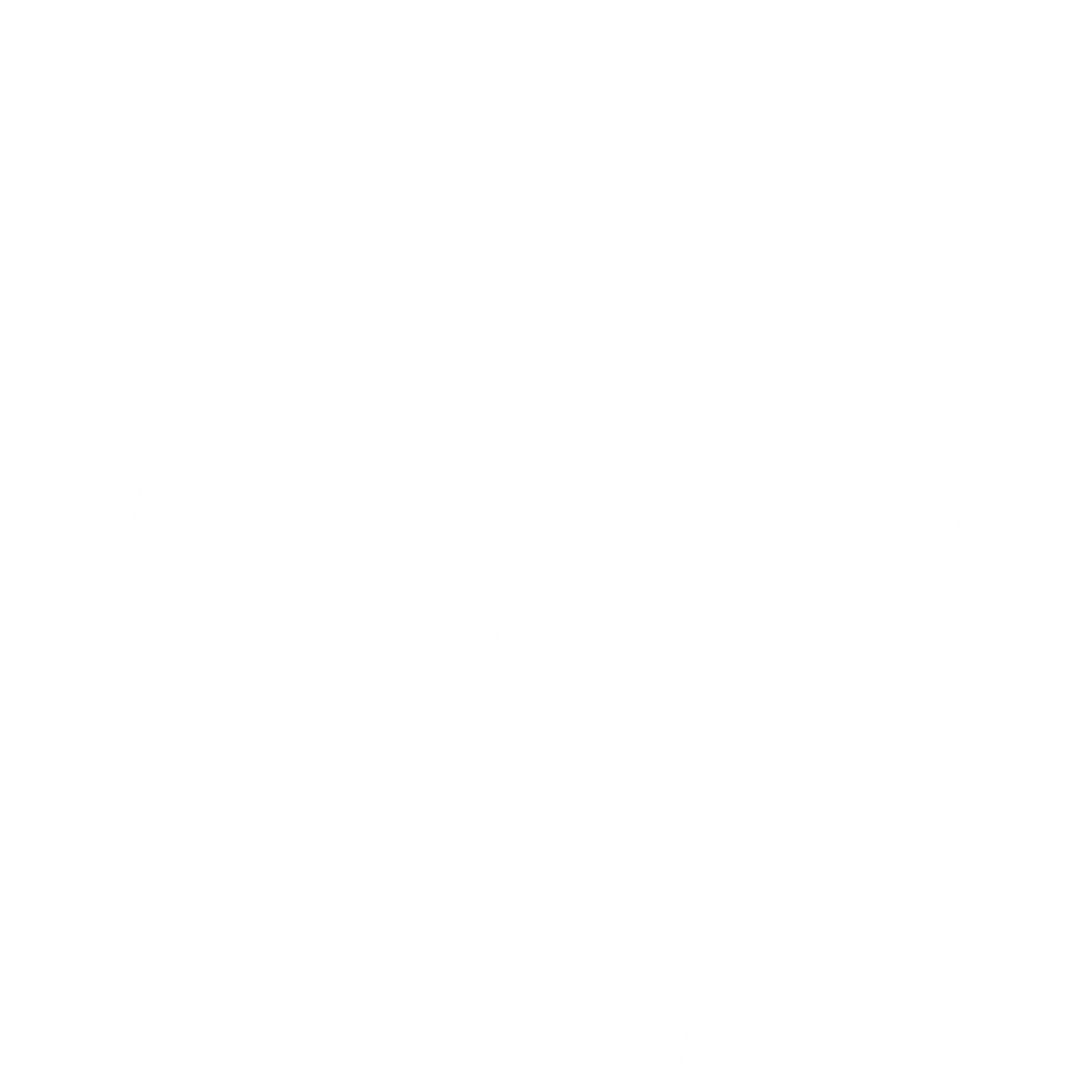 Geometric Star Pattern on Transparent Background Vector Graphic