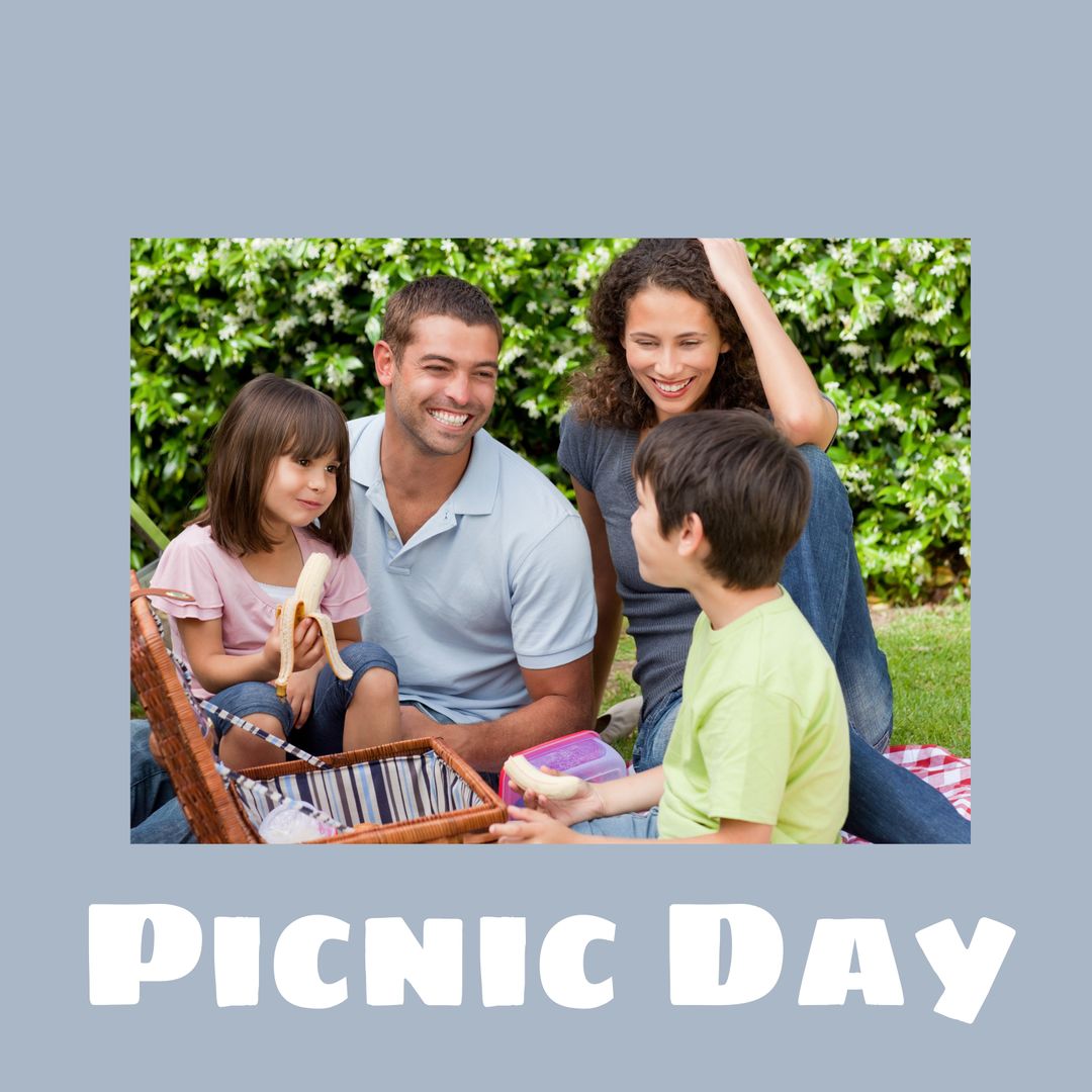 Family Enjoying Picnic Outdoors on Summer Day