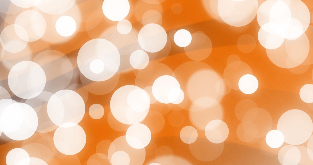 Abstract Orange Bokeh Light Pattern
