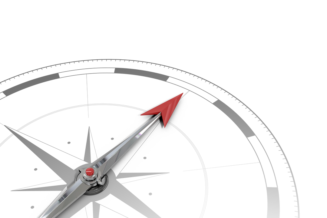 Digital Transparent Compass Illustration with Red Pointer. - Download Free Stock Images Pikwizard.com