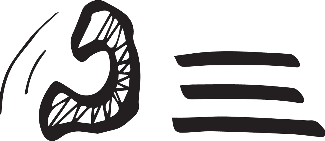 Abstract Black Shapes on Transparent Background PNG