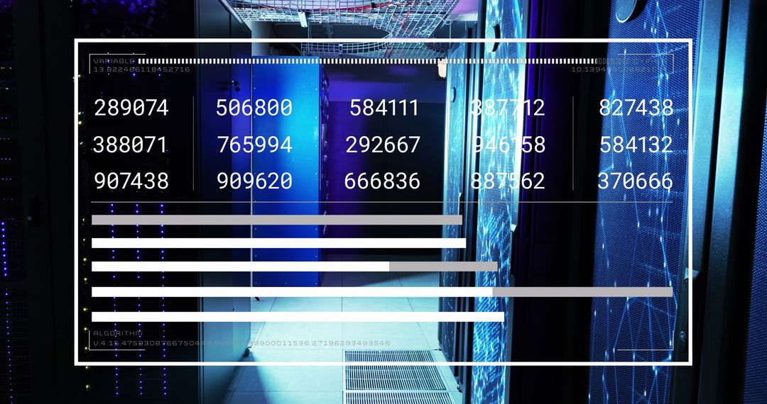 Cloud Computing in High-Tech Server Room for Data Processing