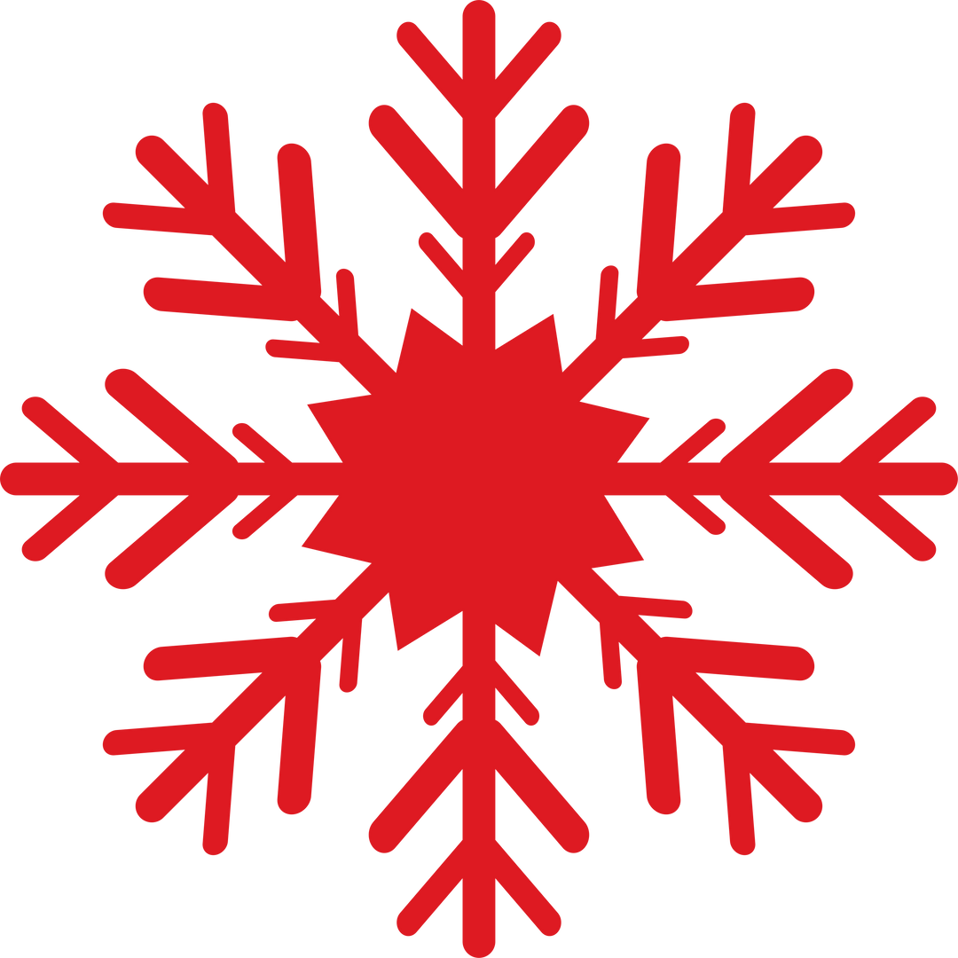 Red Snowflake Design Transparent Background - Download Free Stock Images Pikwizard.com