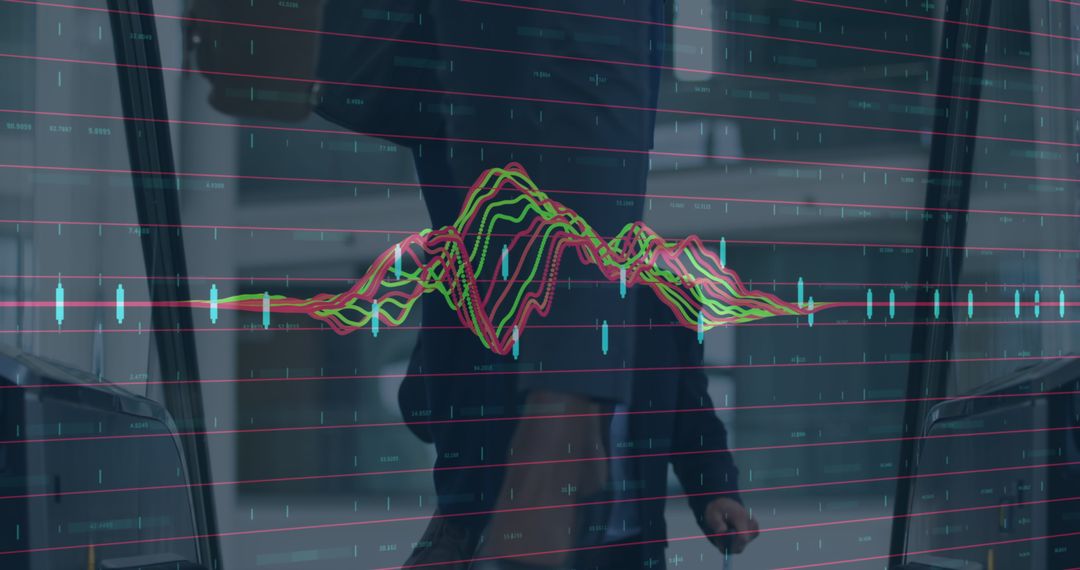 Financial Data Analysis Overlay on Business Figure