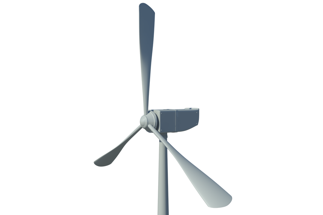 Transparent Graphic Illustration of White Wind Turbine - Download Free Stock Images Pikwizard.com