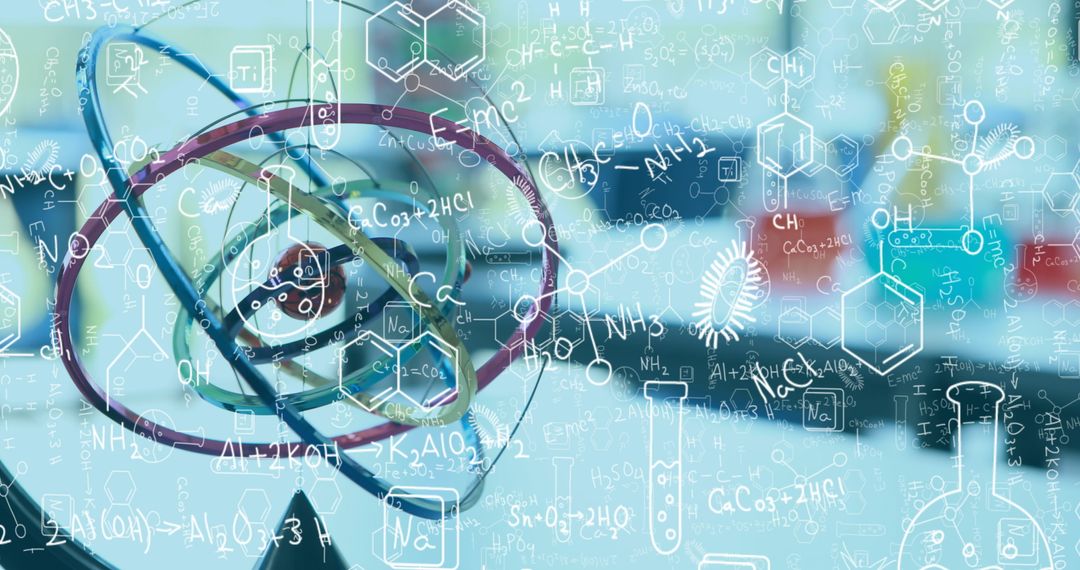 Scientific Formulas and Atom Models in Modern Laboratory Science