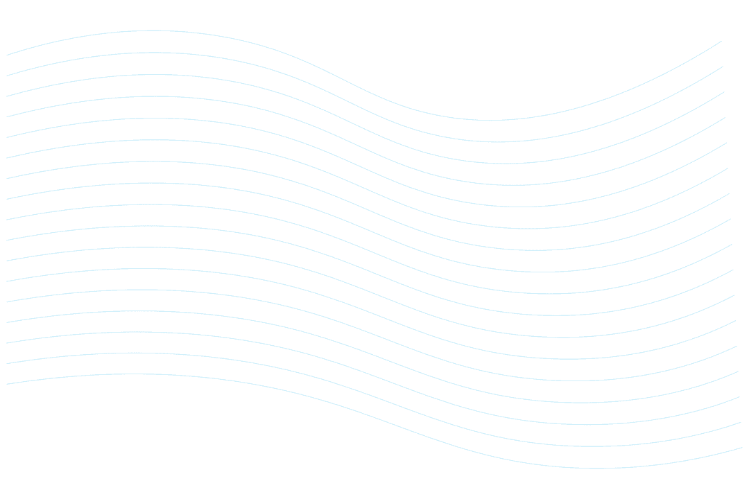 Transparent Blue Wave Pattern on Clear Background