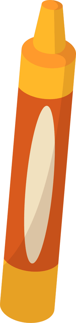 Transparent Floating Orange Yellow Marker Vector Illustration