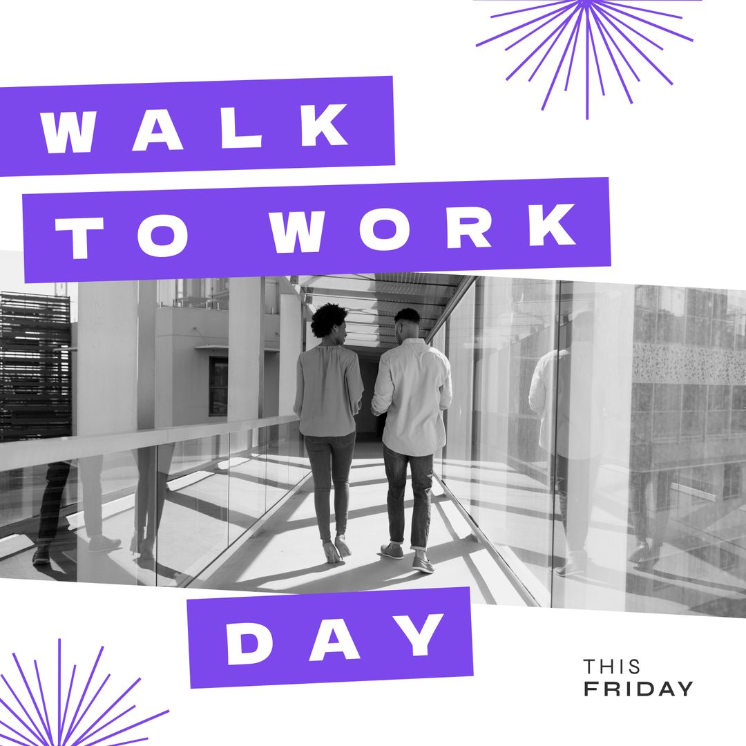 Walk to Work Day Promotional Banner Design