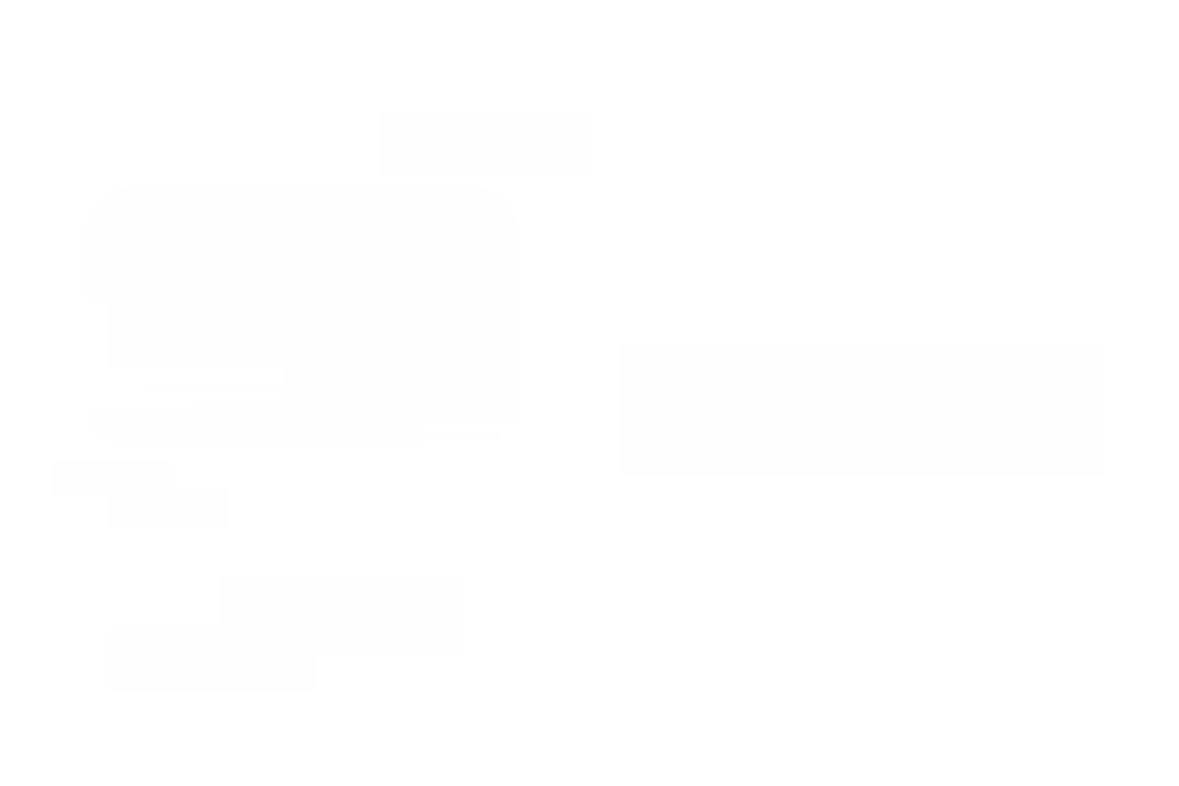 Digital Illustration of White Geometric Shapes on Transparent Background