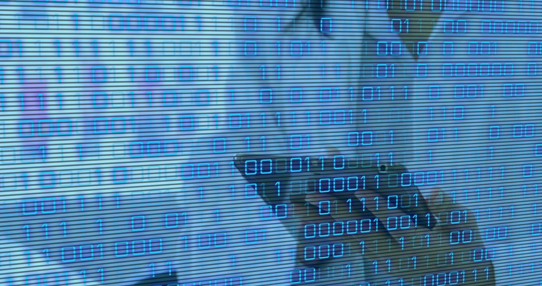 binary code overlay on scientist using digital tablet in laboratory - Free Images, Stock Photos and Pictures on Pikwizard.com