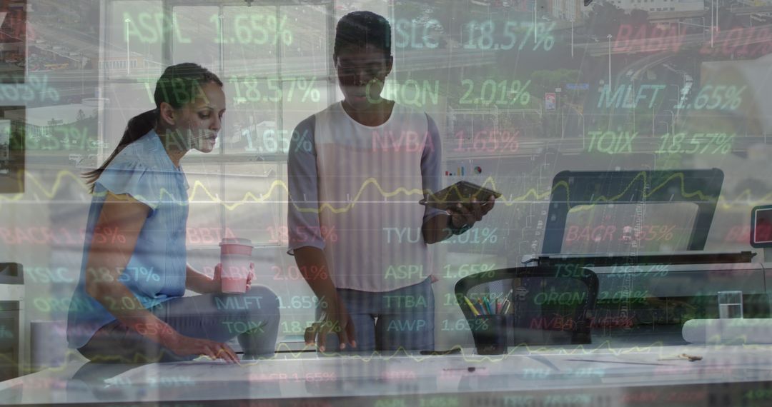 Collaboration in Modern Workforce with Stock Market Overlay