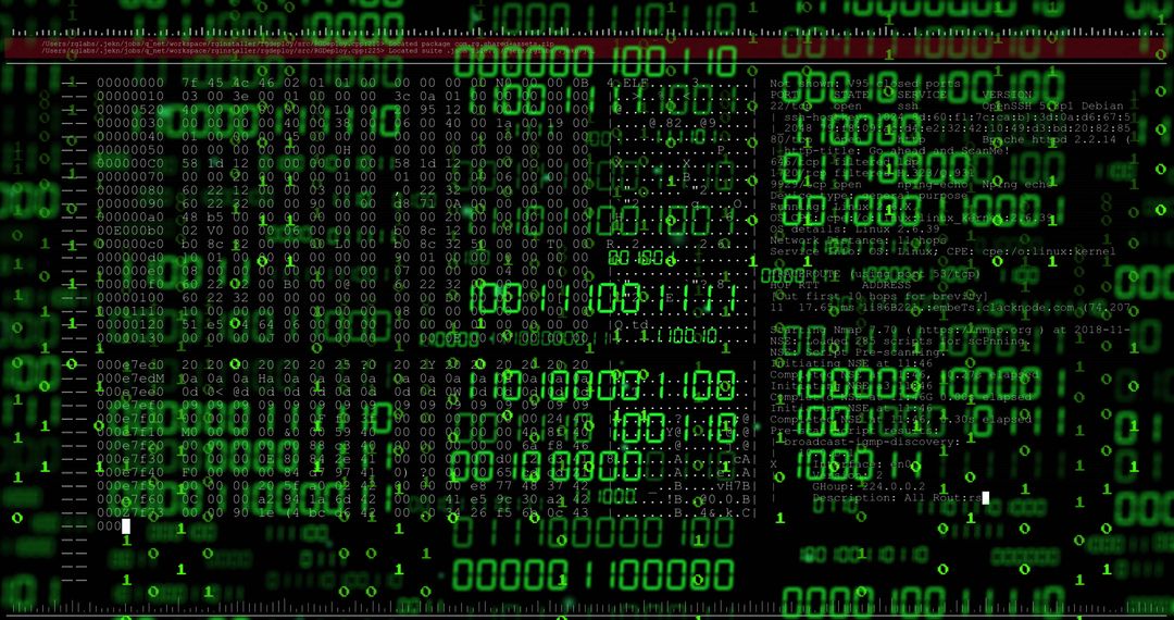 green binary code with digital data abstract background - Free Images, Stock Photos and Pictures on Pikwizard.com