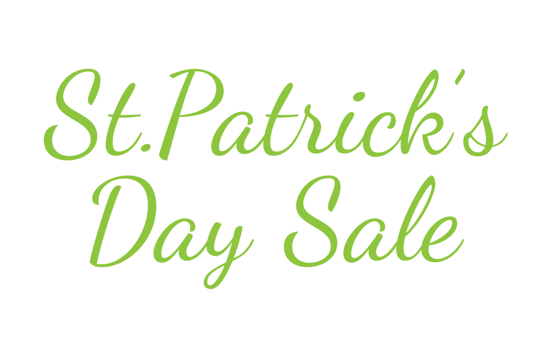 Transparent Saint Patrick's Day Sale Text for Promotions