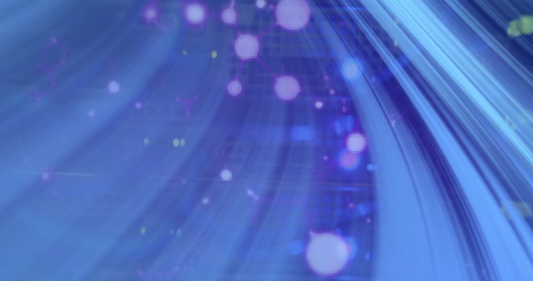 Abstract Neon Digital Interface Concept Overlay