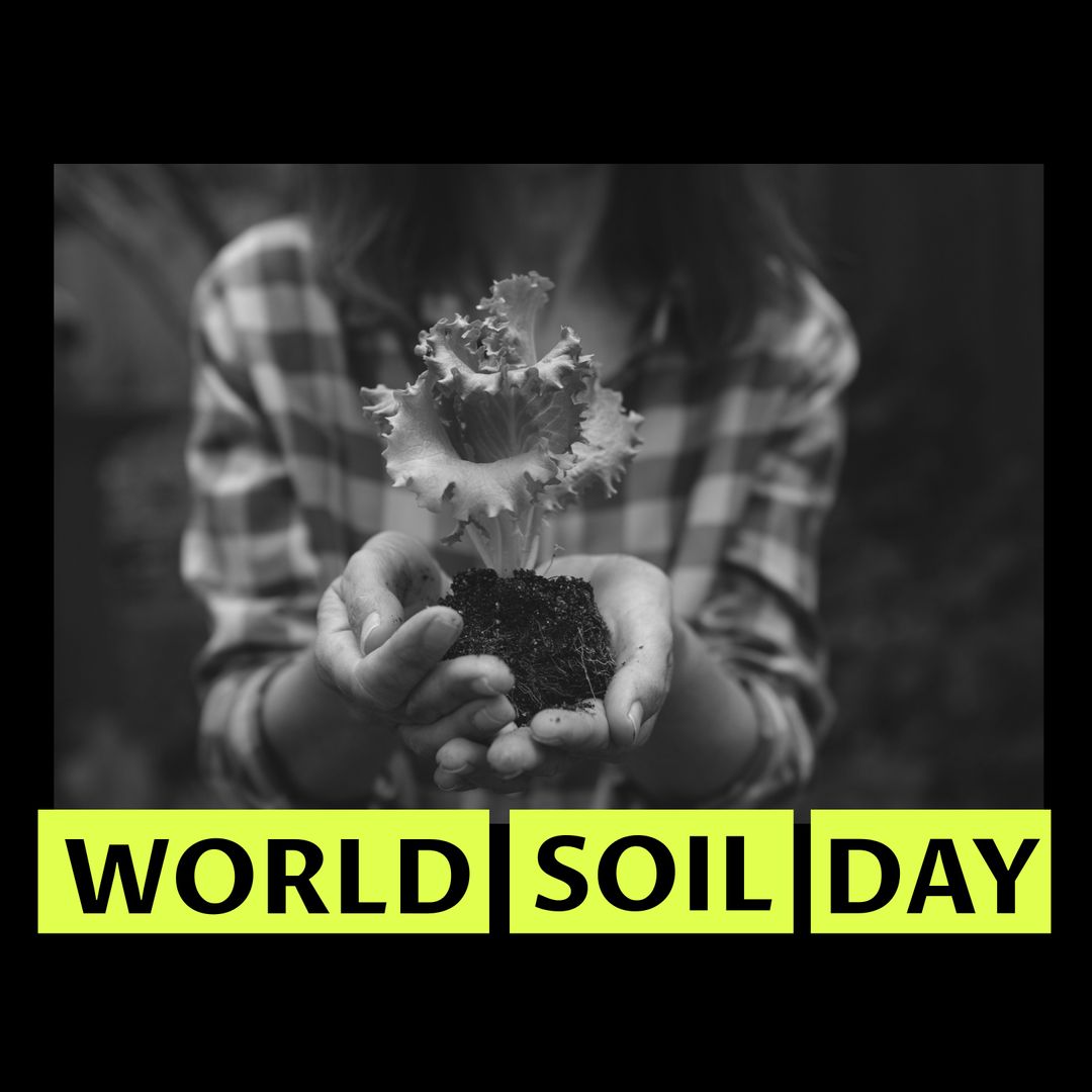 World Soil Day: Female Hands Holding Sprouting Plant