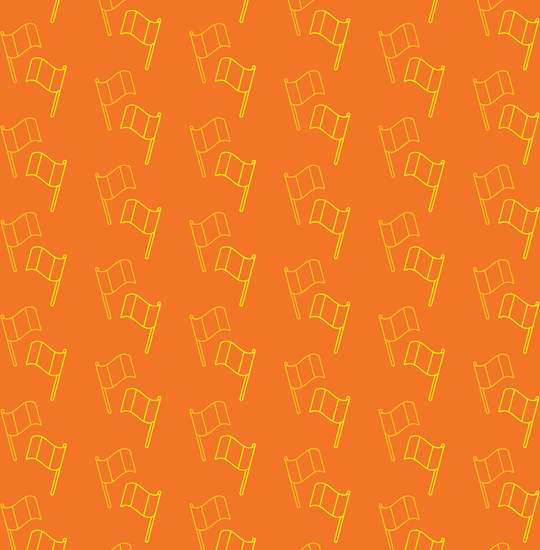 Orange Flags Pattern on Transparent Background for Design - Download Free Stock Images Pikwizard.com