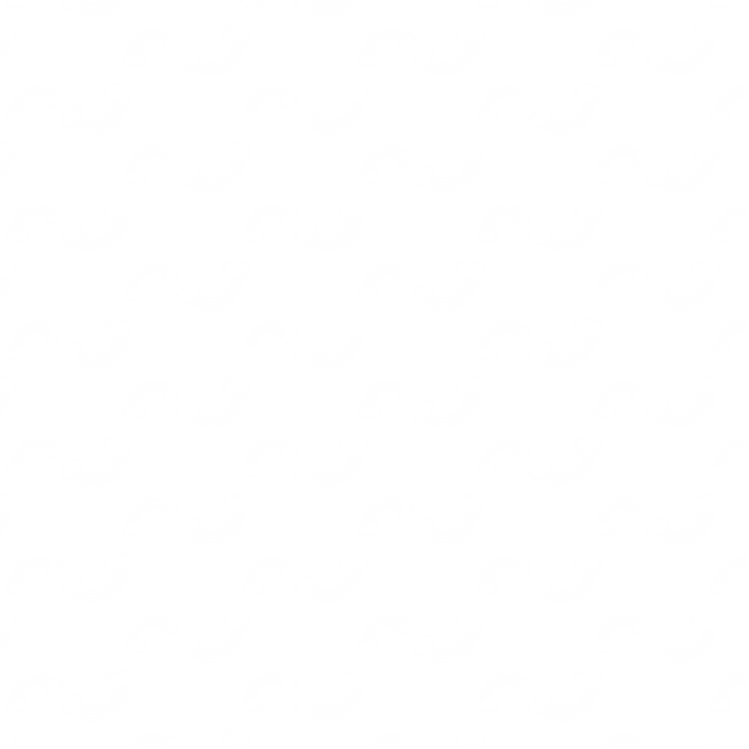 Seamless White Curly Pattern on Transparent Background